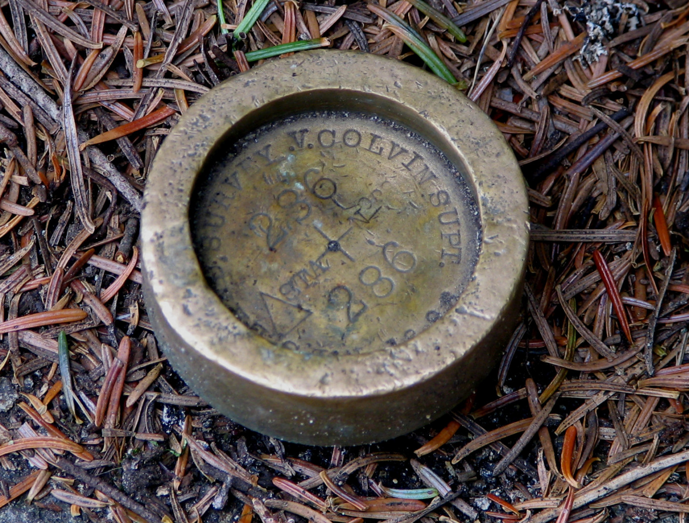 A Colvin survey marker
