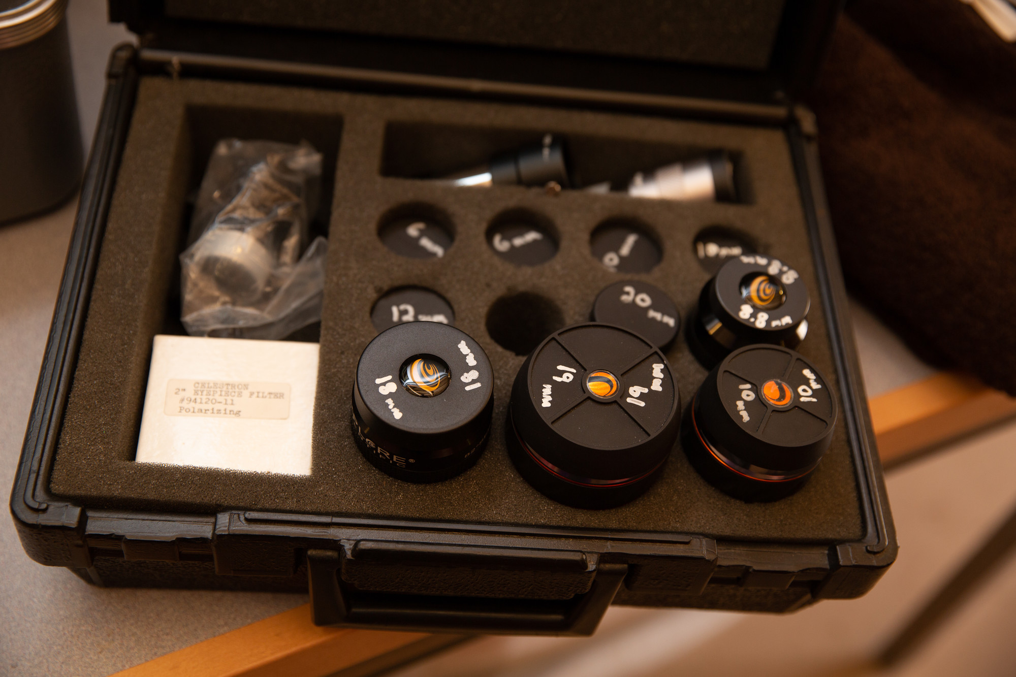 A case of telescope equipment