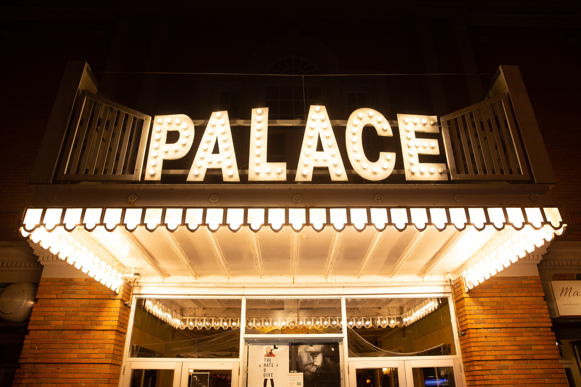 The front of the Palace Theater in Lake Placid