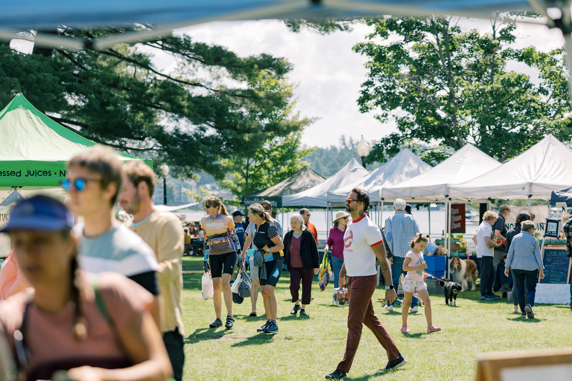 The Saranac Lake farmers' market