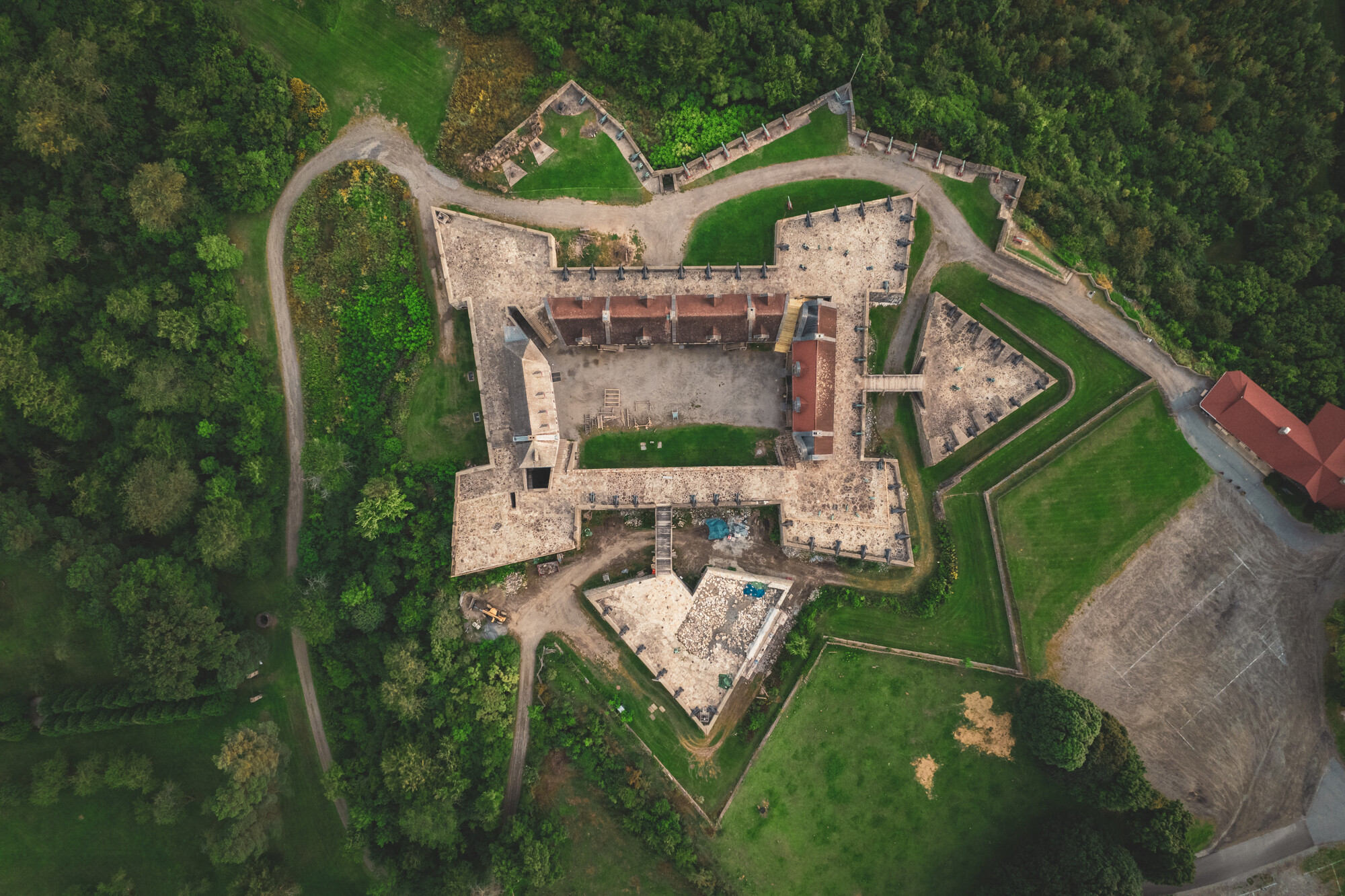 Aerial view of Fort Ticonderoga