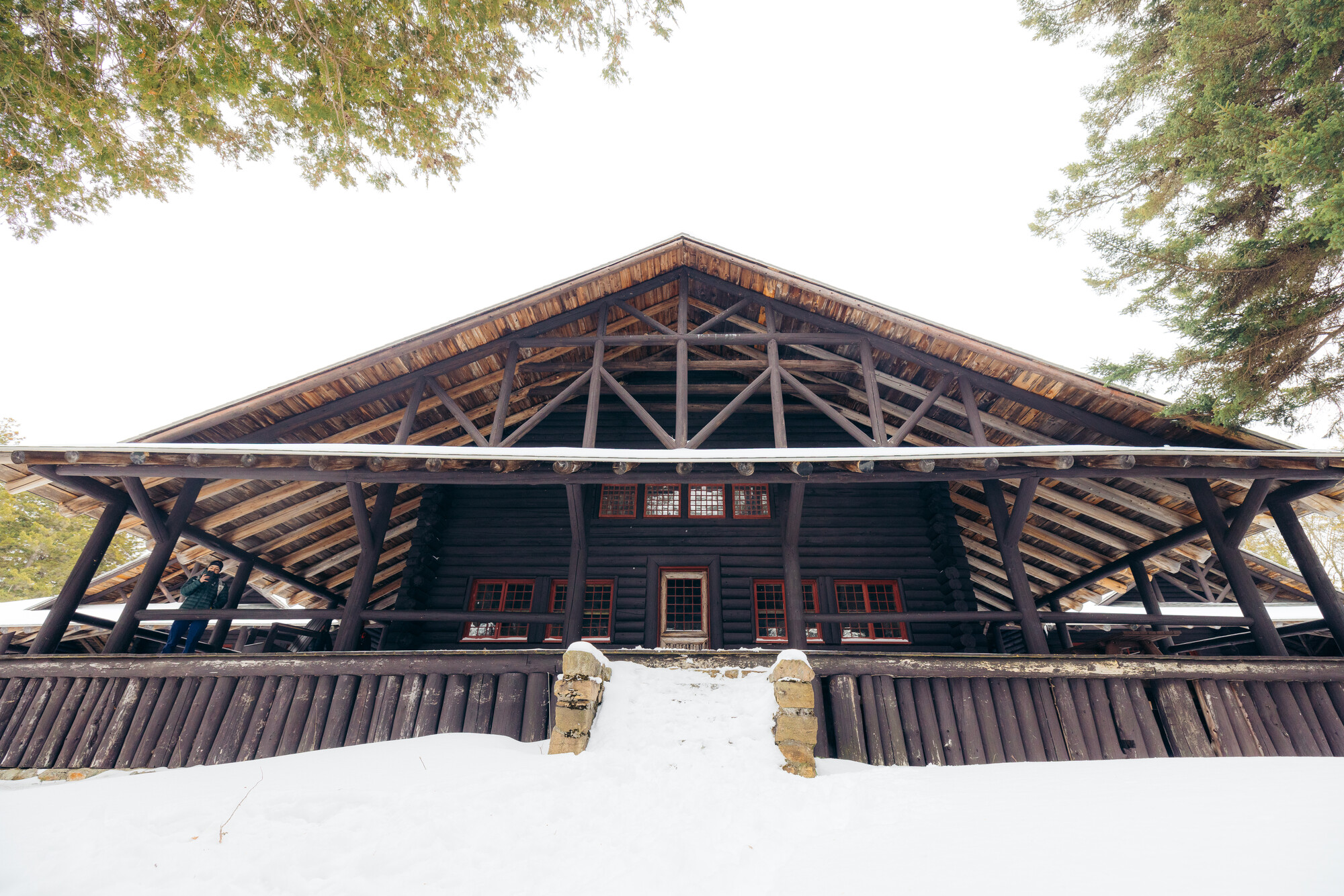 Great Camp Santanoni in the winter