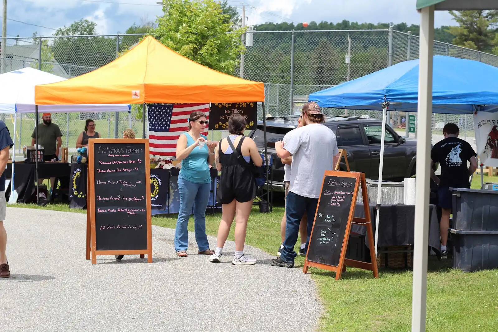 A small farmers' market in Speculator