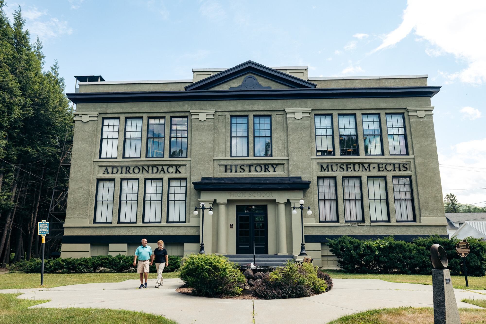 Front of the Adirondack History Museum