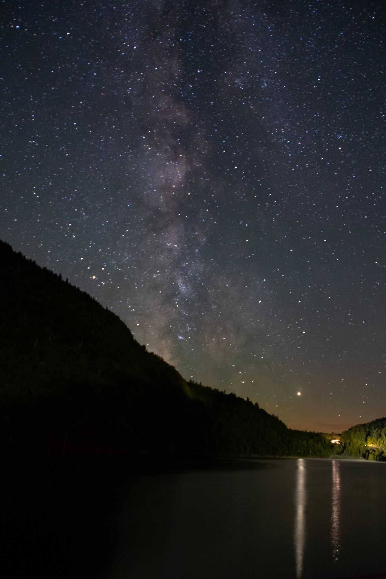 The night sky from Cascade Lakes