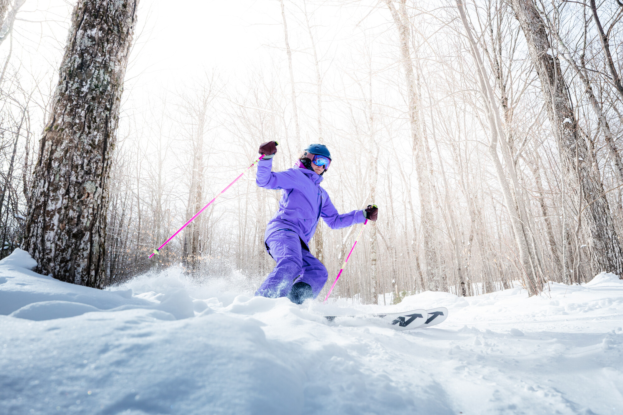 Skiing in the Adirondack Hub.