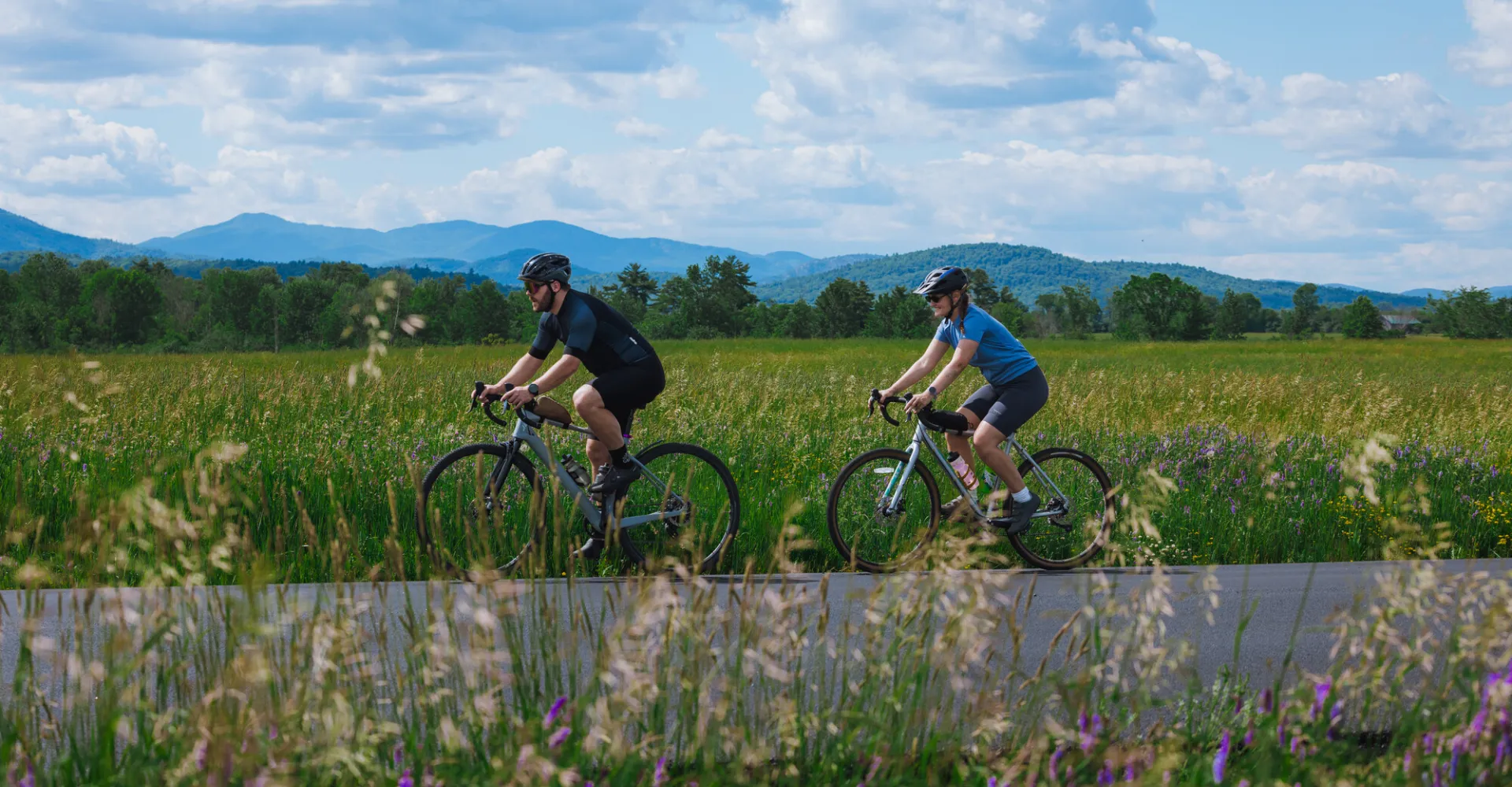 Biking in the Adirondacks.