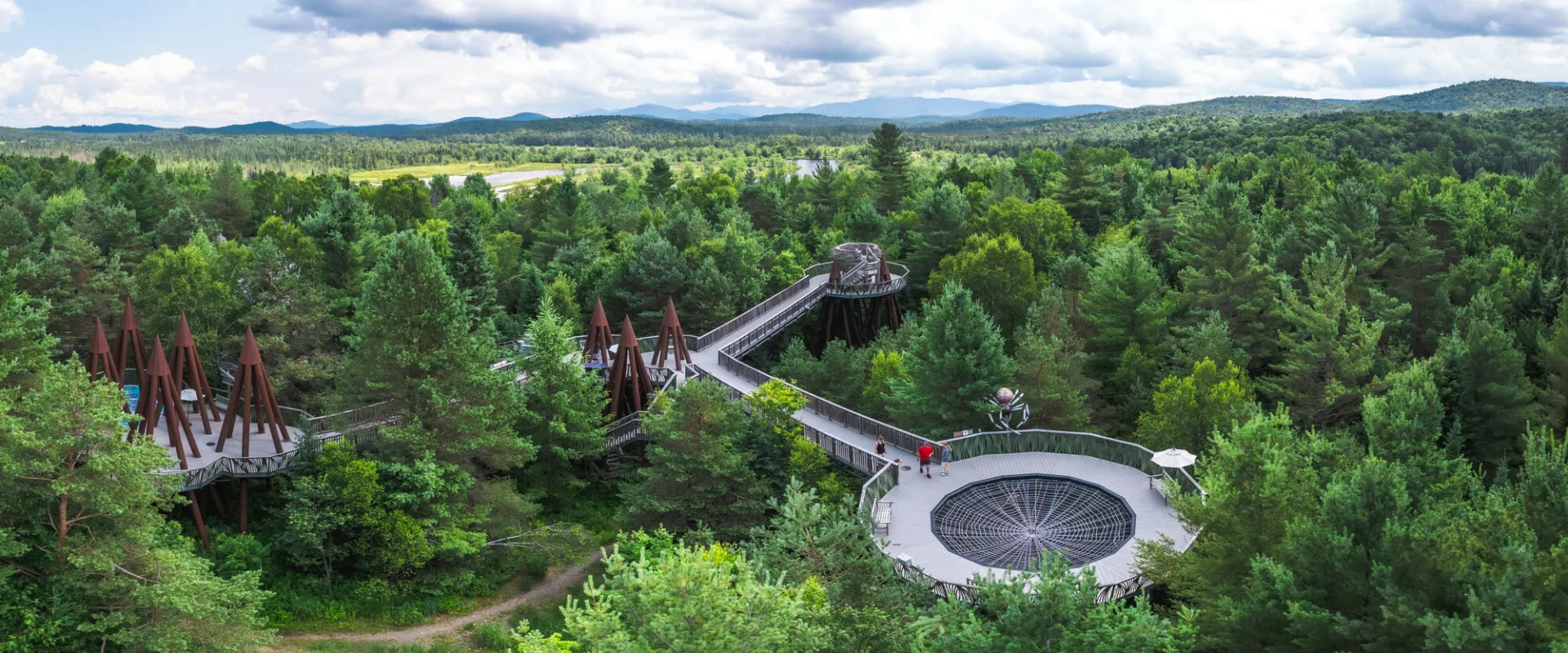 The Wild Center from above