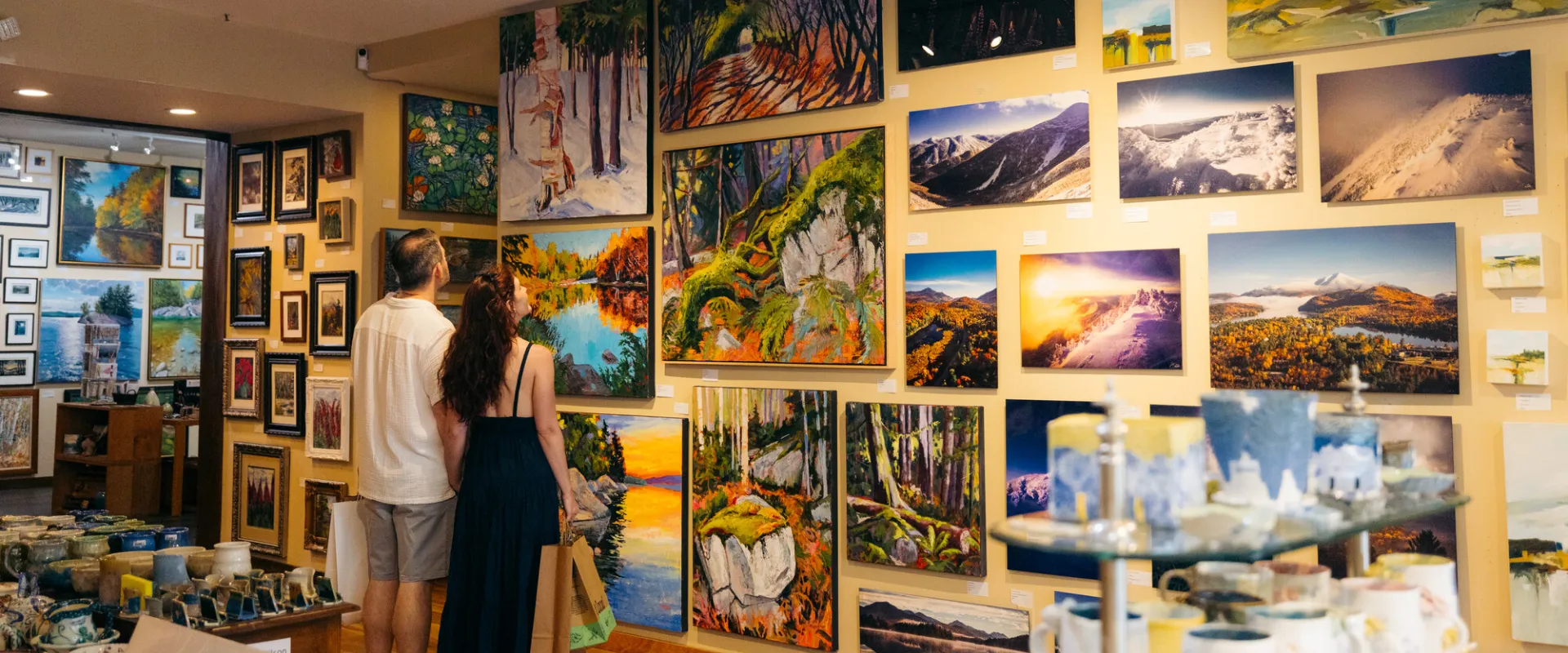 An art gallery in the Adirondacks