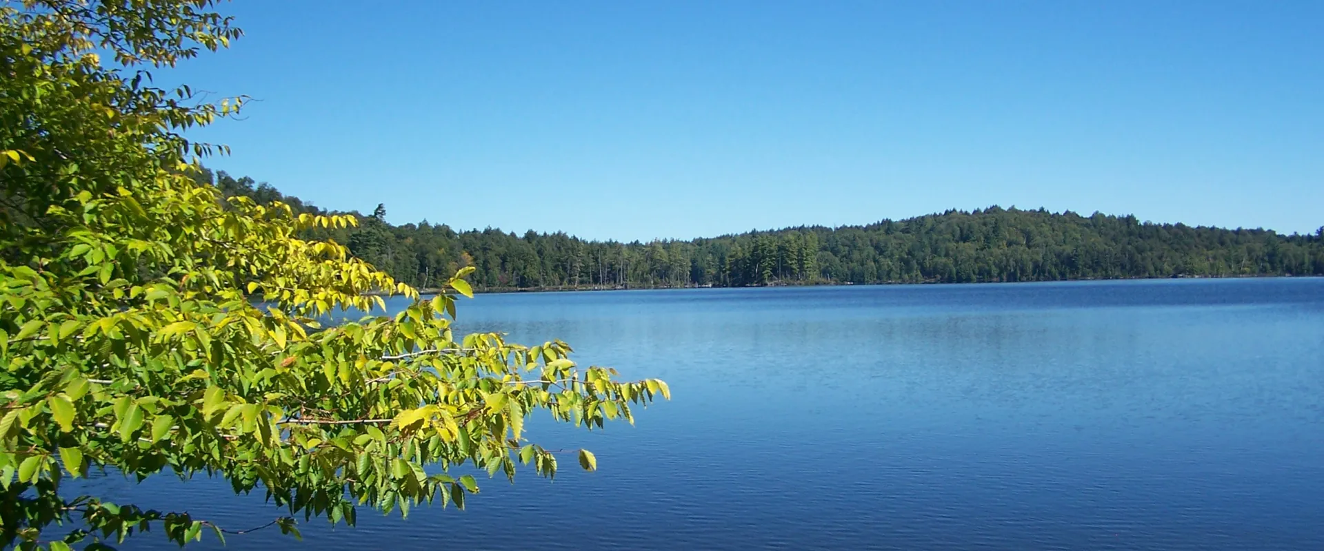 Lake Clear in the summer.