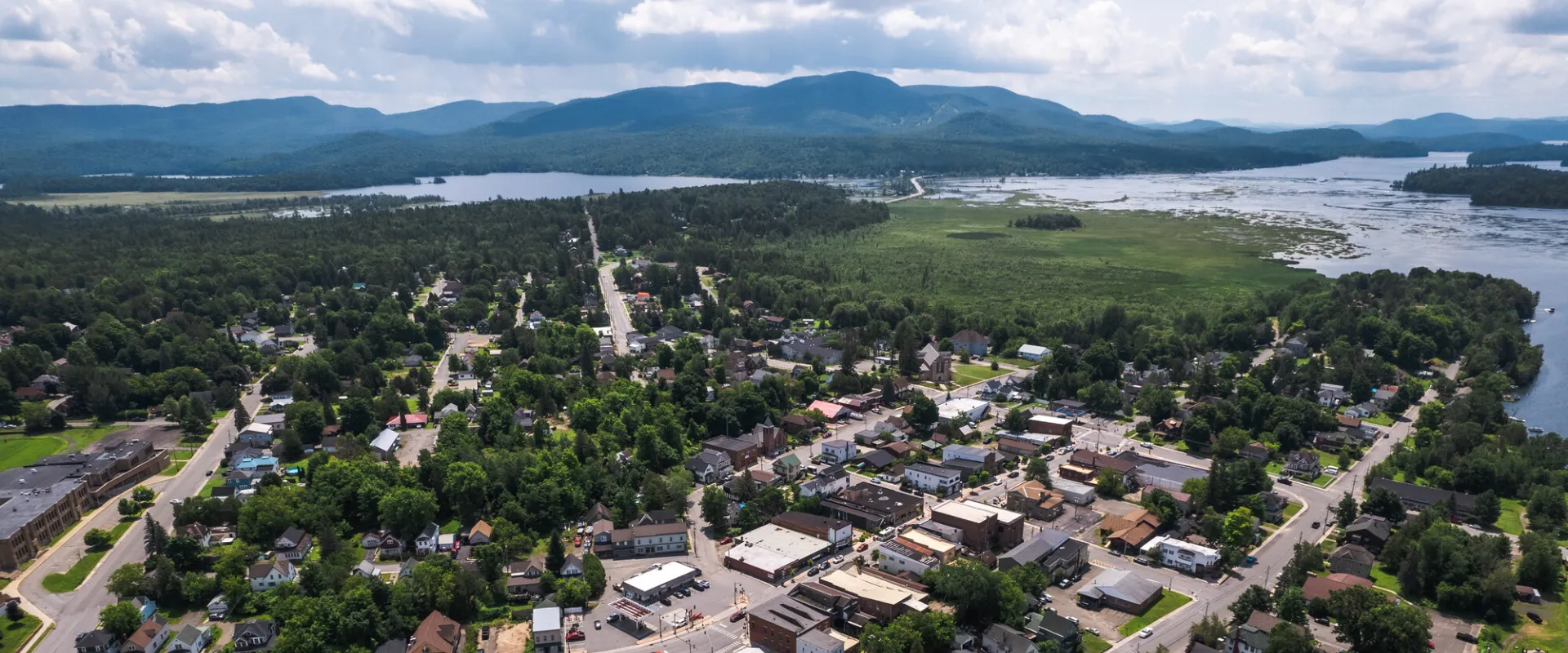 Tupper Lake from the air