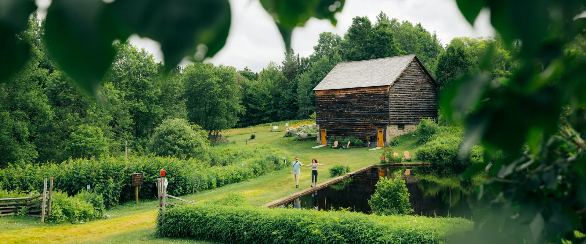 A couple at John Brown Farm