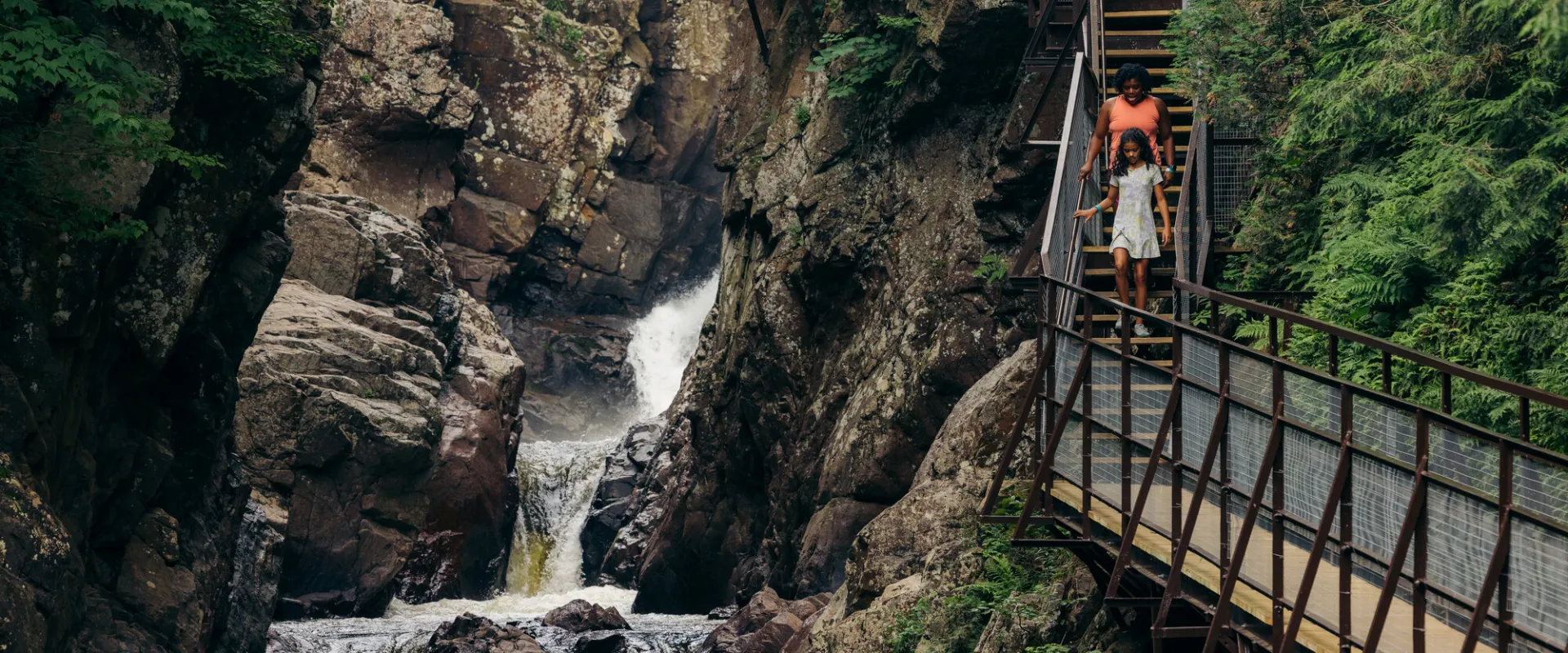 A family at High Falls Gorge