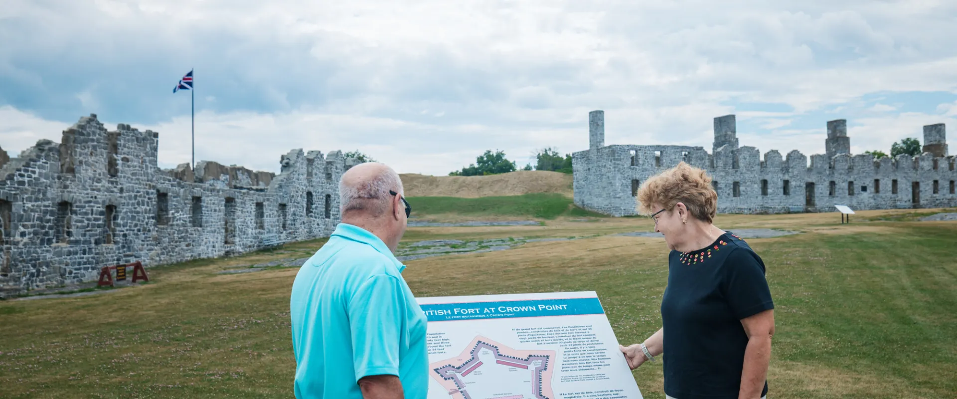 Exploring Crown Point State Historic Site.