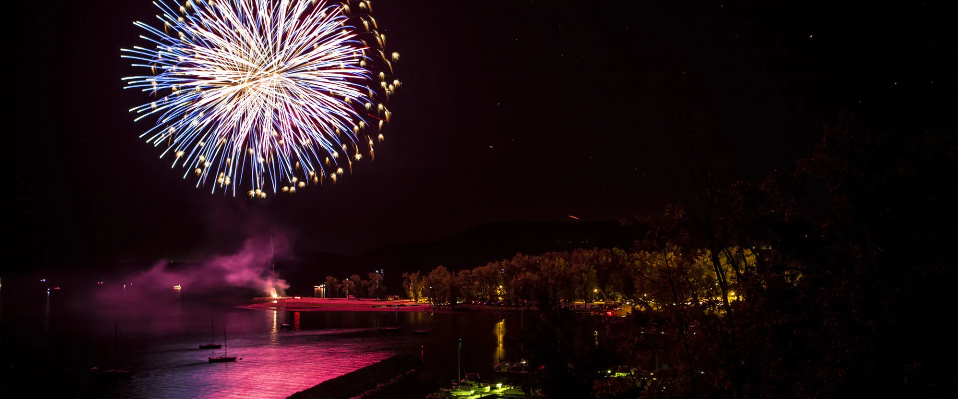 Fireworks in the Adirondacks.