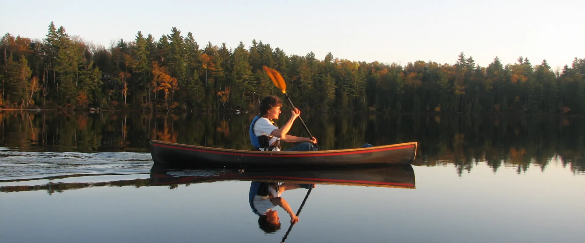 Fall paddling in the Adirondacks.