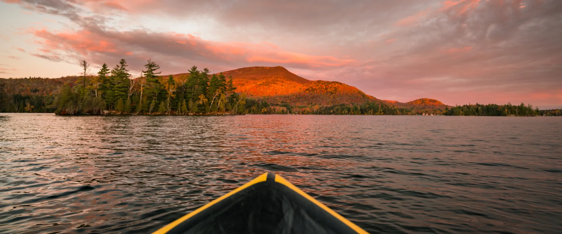 Fall paddling in the Adirondacks.