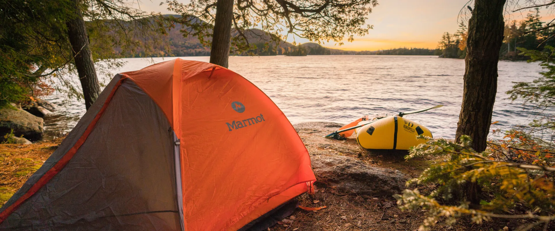 Camping in the fall.
