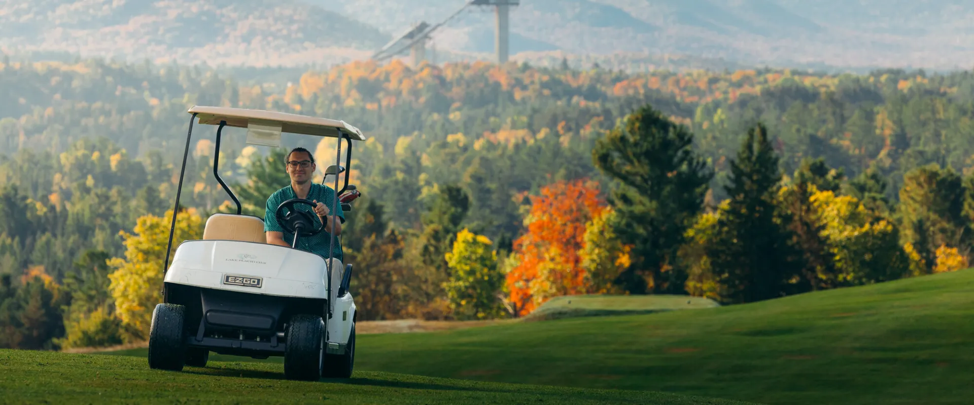 Golfing in the fall.