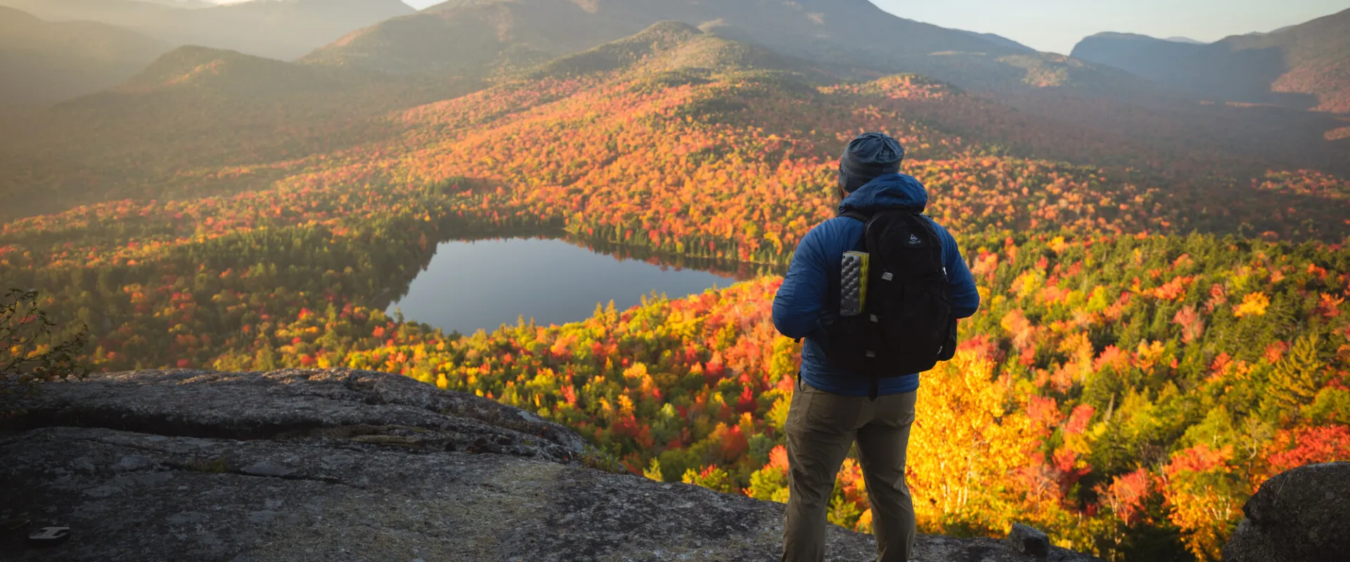 Hiking in the fall.
