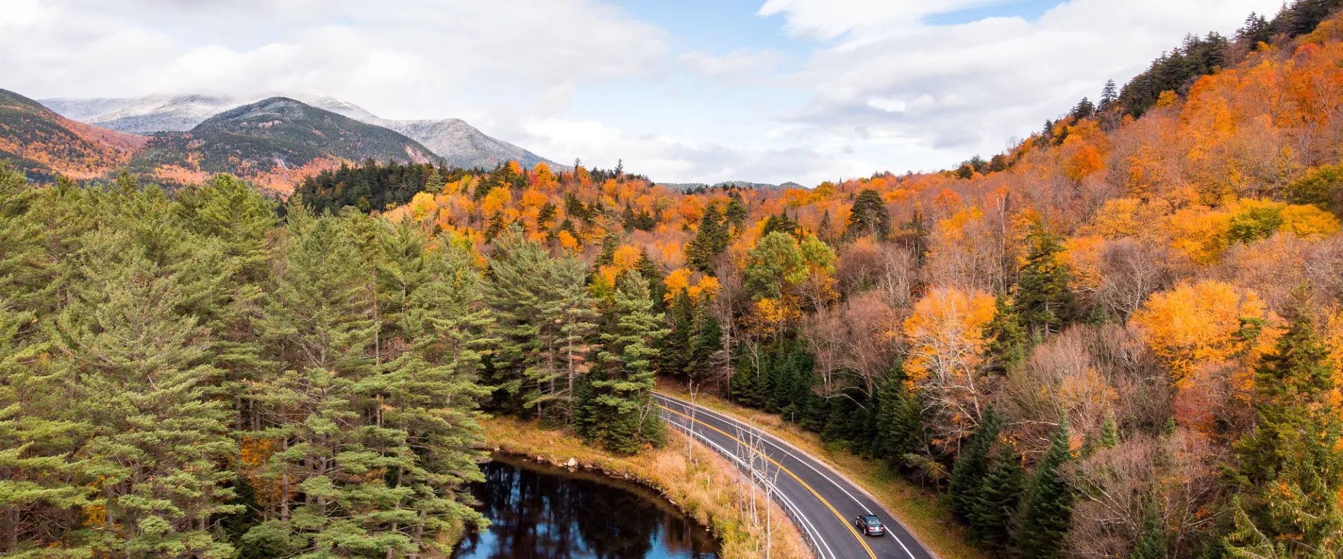 A fall drive in the Whiteface Region.