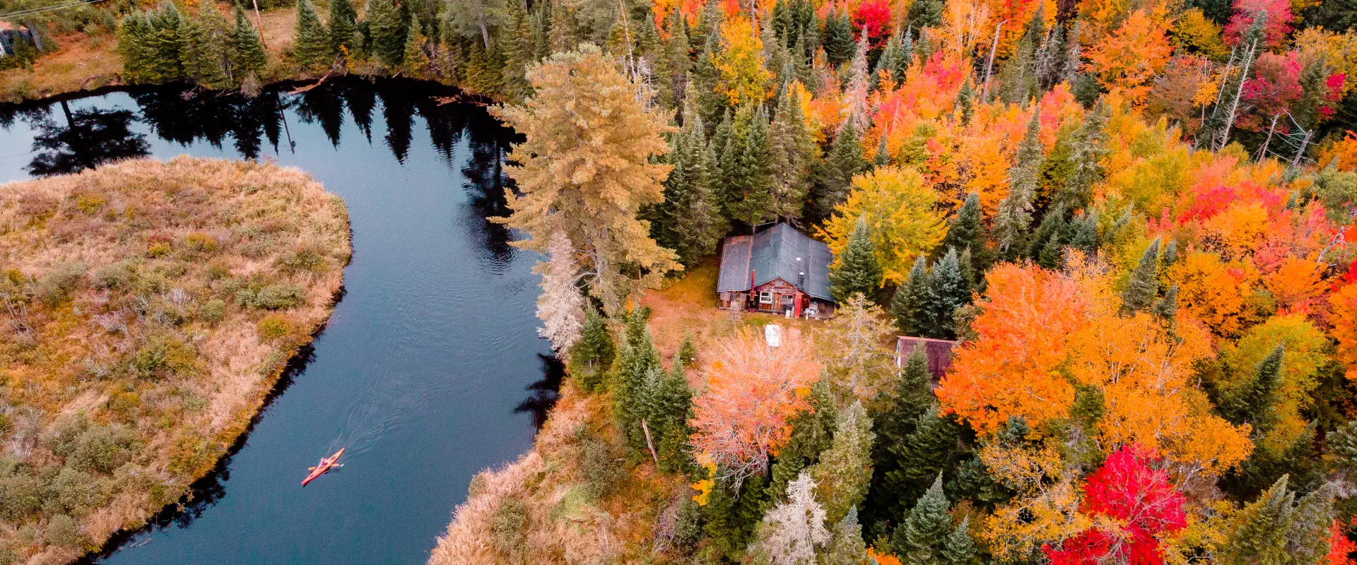 Fall paddling in the Adirondacks.