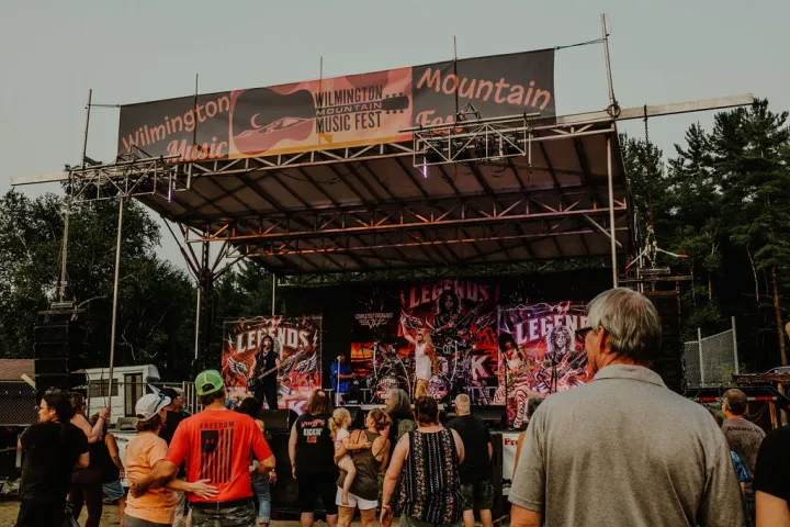 Stage at the Wilmington Mountain Music Festival