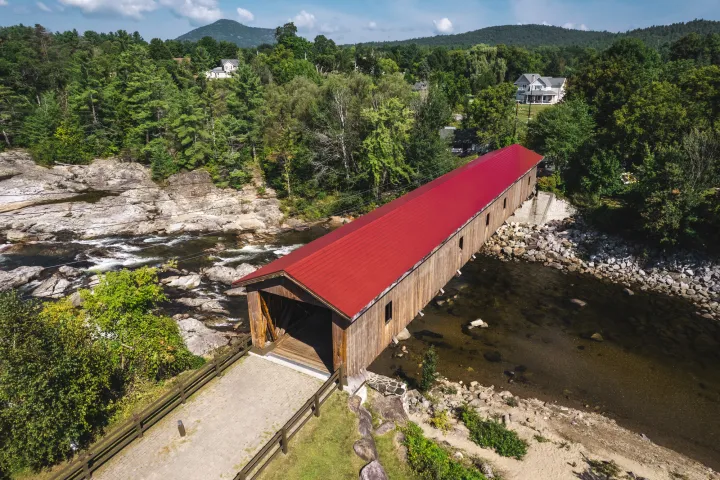 A covered bridge