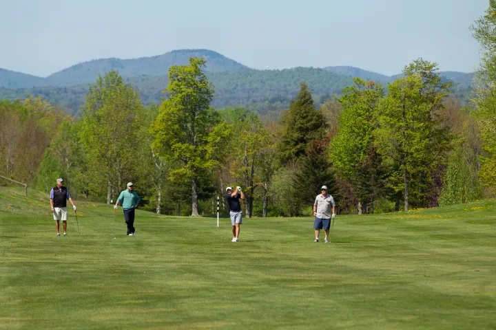 Golfers in Tupper Lake 