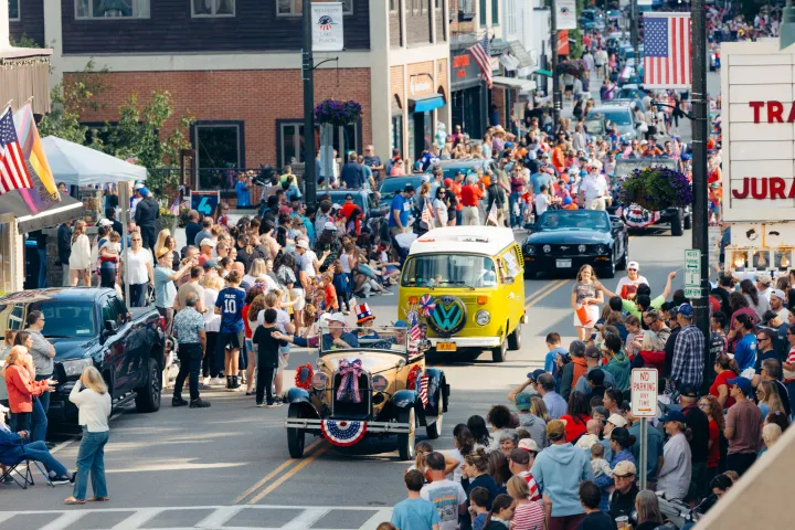 A Fourth of July parade in Lake Placid