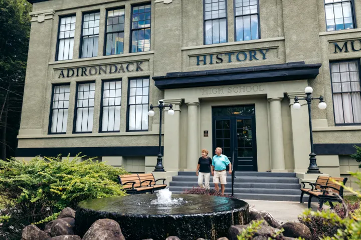 A couple at the Adirondack History Museum