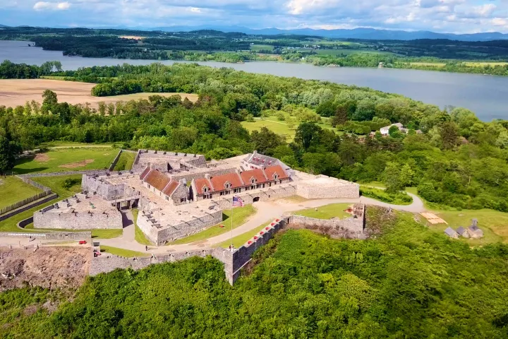 Fort Ticonderoga from the sky