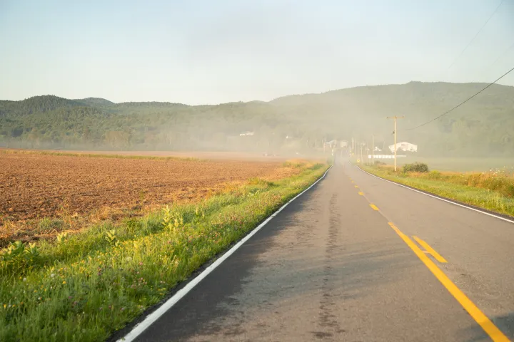 A backroad near Westport