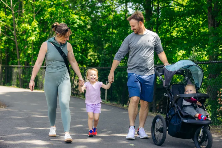 A family on the Rail Trail.