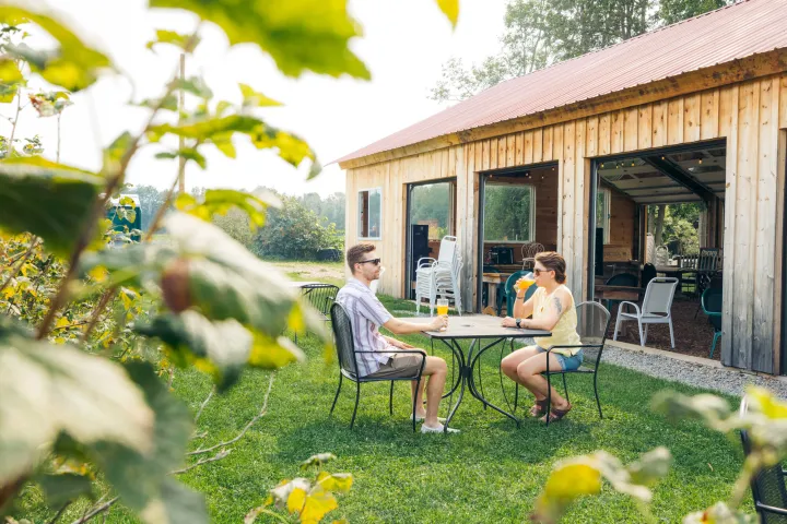 Dining in the Adirondacks.