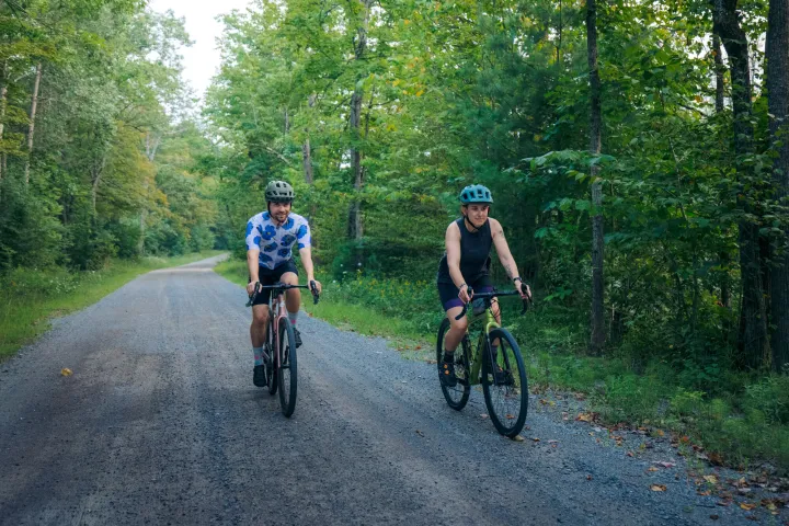 Gravel biking in the Adirondacks.