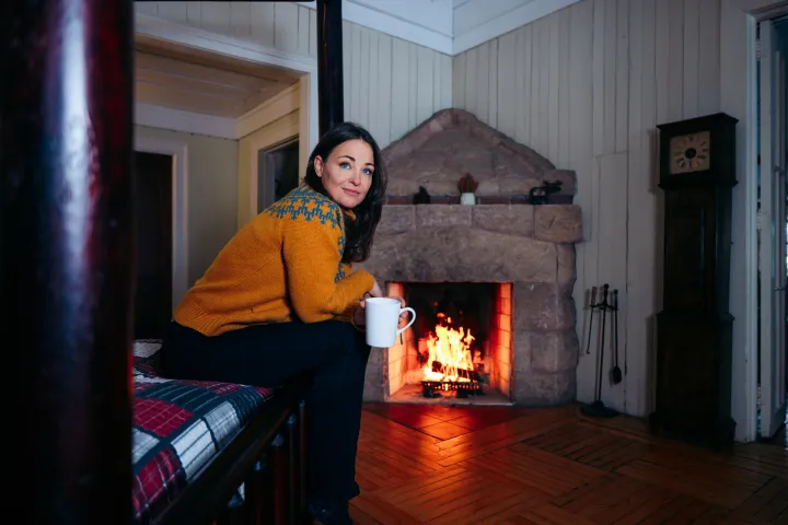 Winter lodging in the Adirondacks.