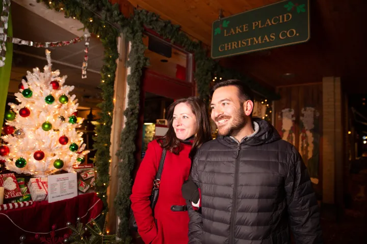 Holiday shopping in the Adirondacks.
