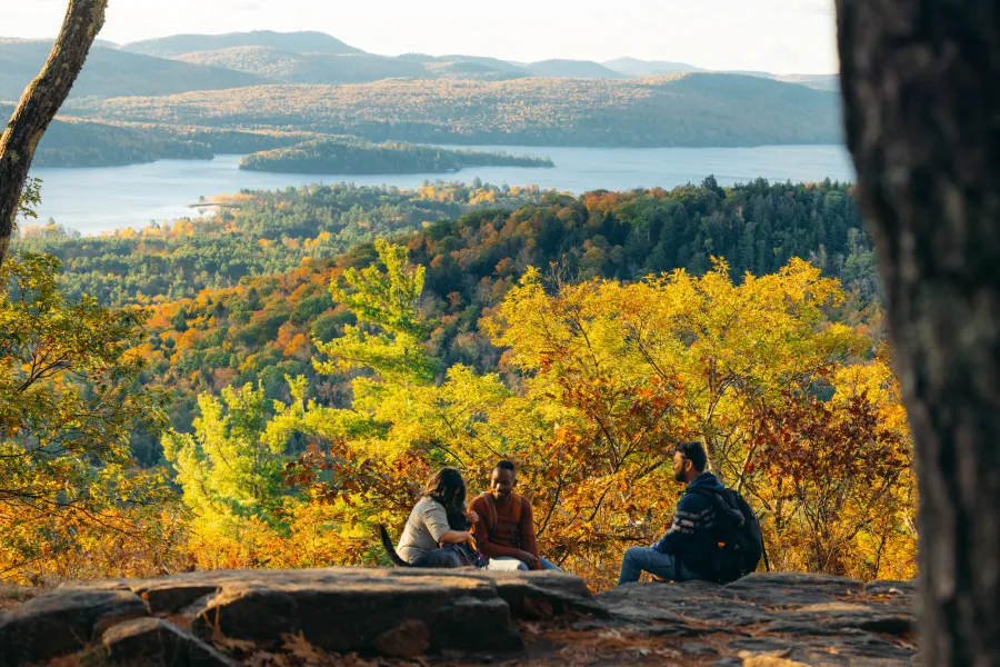 The view from Severance Hill in the fall