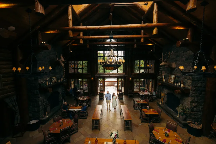 A massive lodge for dining in Lake Placid