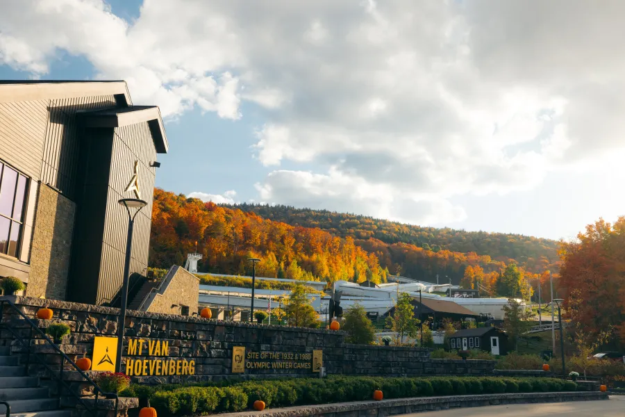 Mt Van Hoevenberg Sports Complex in the fall