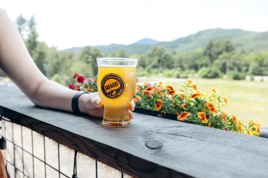 A beer at Paradox Brewery.