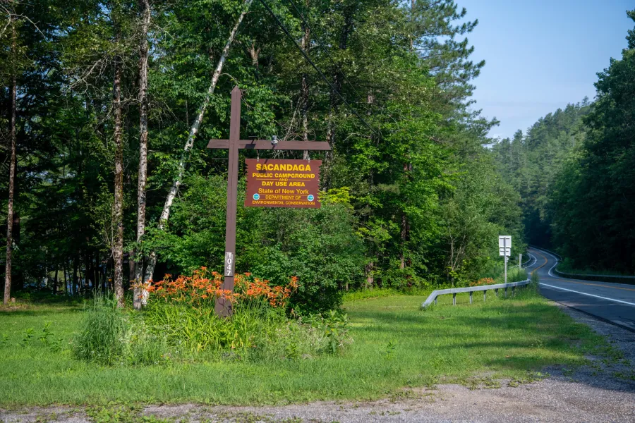 Public campground entrance.