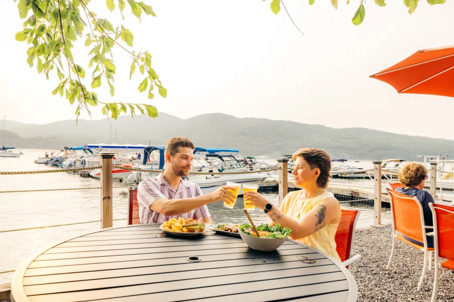 Lakeside dining