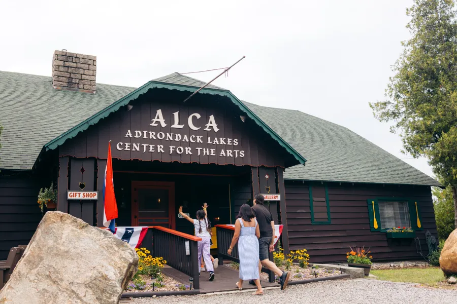Adirondack Lakes Center for the Arts enterance.