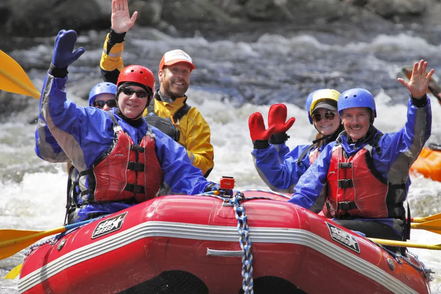 Whitewater rafting in Indian Lake.
