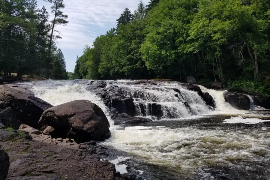 Buttermilk Falls in the summer.