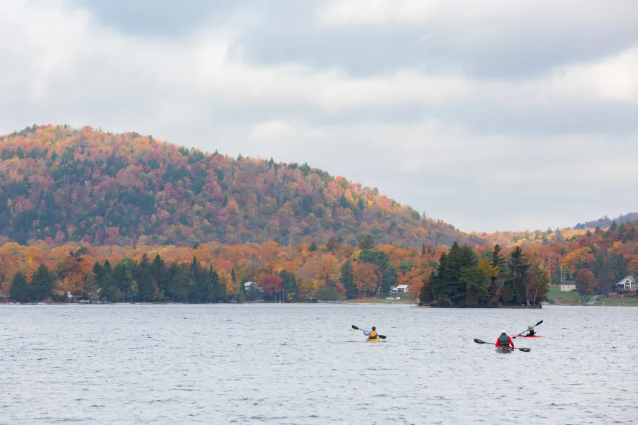 Fall paddling at Arrowhead Park.