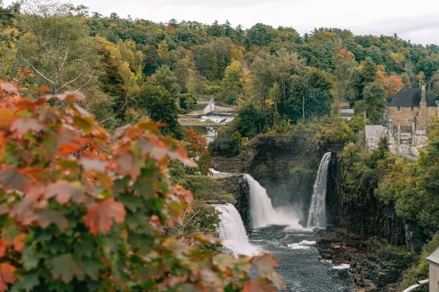 The Ausable Chasm in the fall.