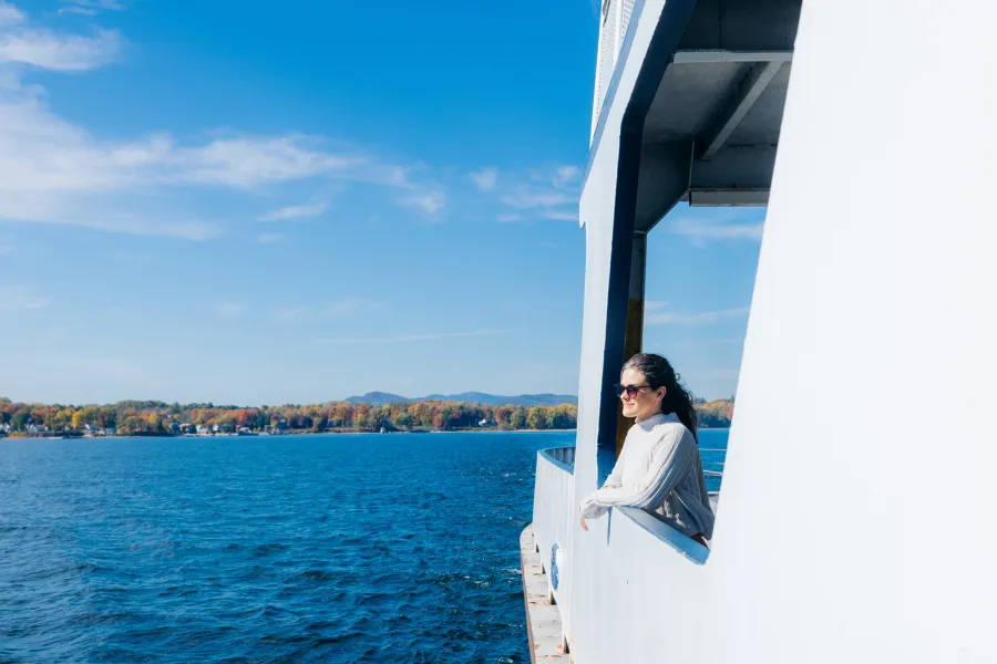 A ferry ride on Lake Champlain.